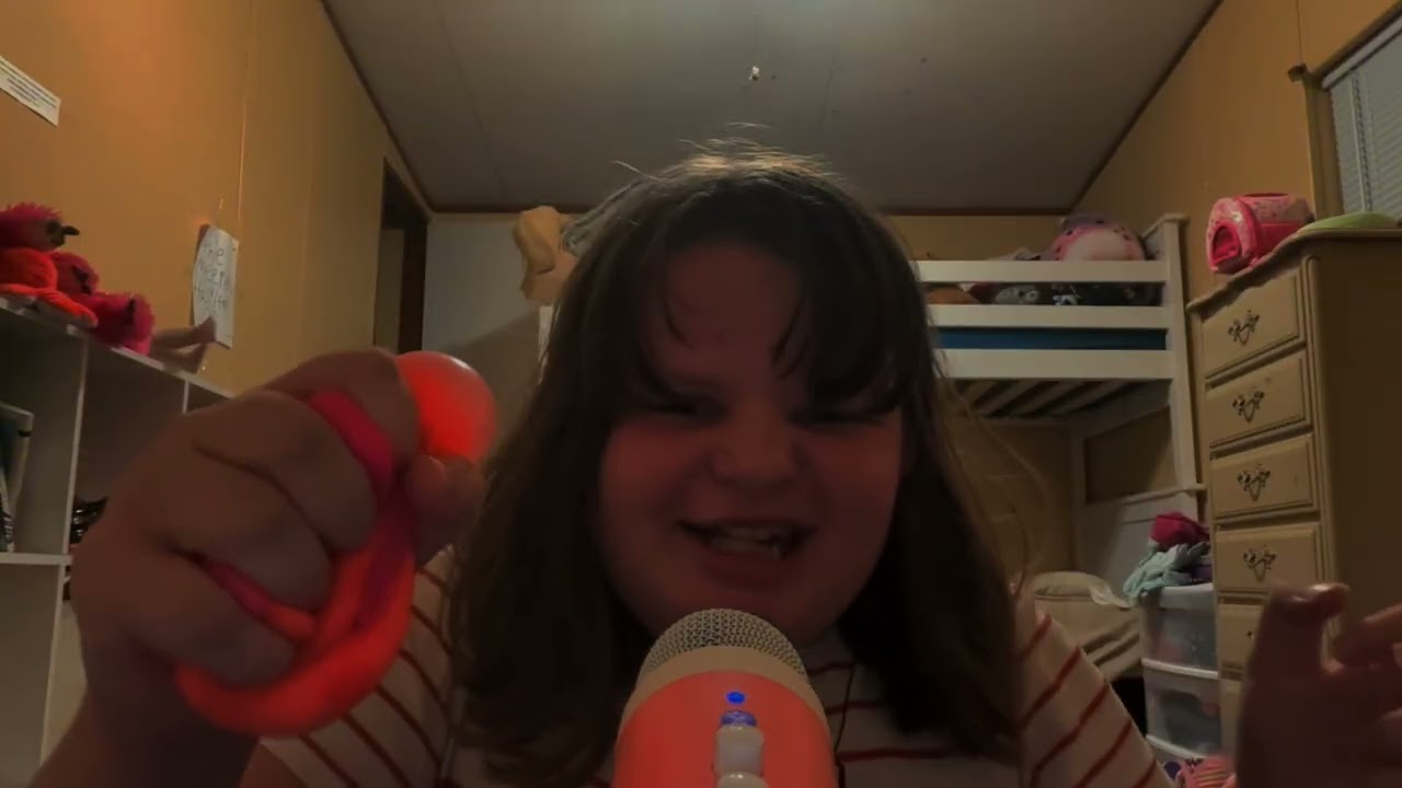 ASMR whispering and playing with toys and objects and tapping and scratching 😍