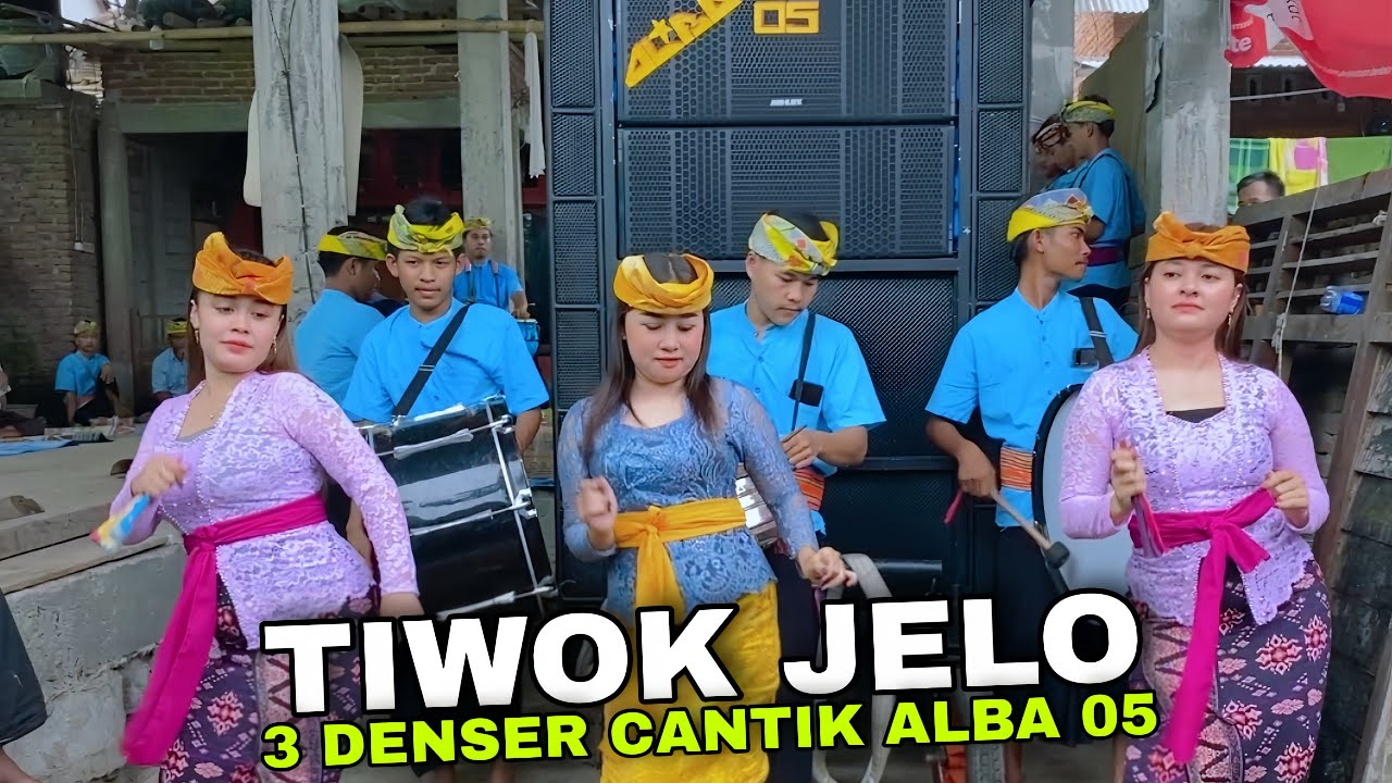 TRIO CANTIK ALBA 05 MEMUKAU PENONTON DI LAGU SASAK TIWOK JELO BAIQ MUSTIANAH