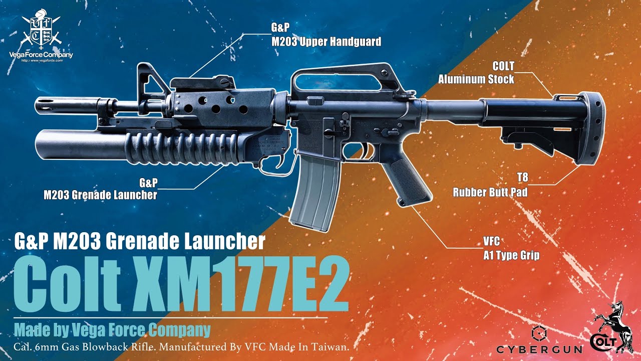【Airsoft ＃123】老槍也可以非常凶！| VFC Colt XM177E2 x G&P M203 Grenade Launcher
