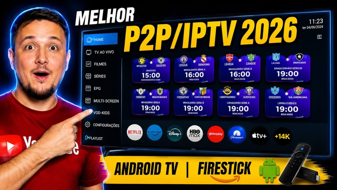 P2P UniPlay 2026! Melhor que XCIPTV para Android TV | Firestick | TV Box