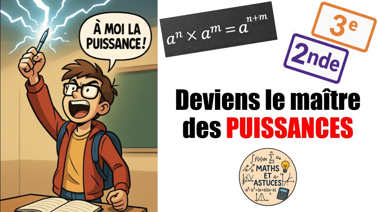 Maths 3e/2nde - Puissances : méthode + exos corrigés