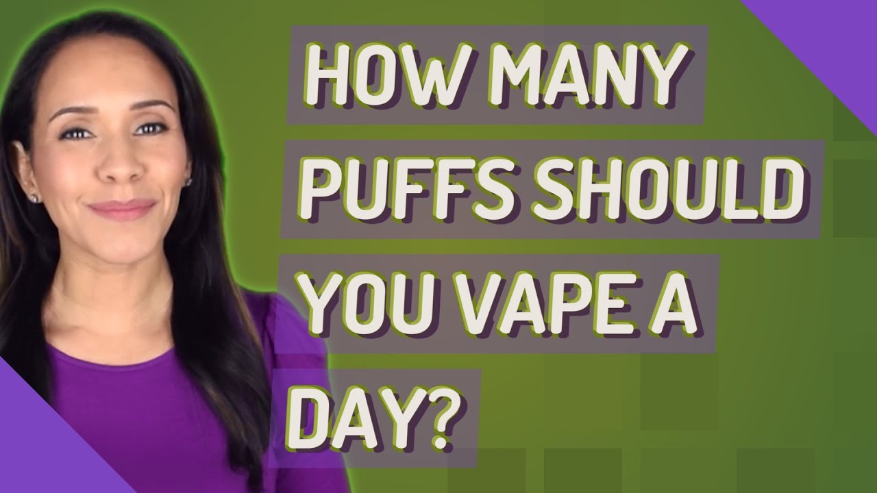 How many puffs should you vape a day?
