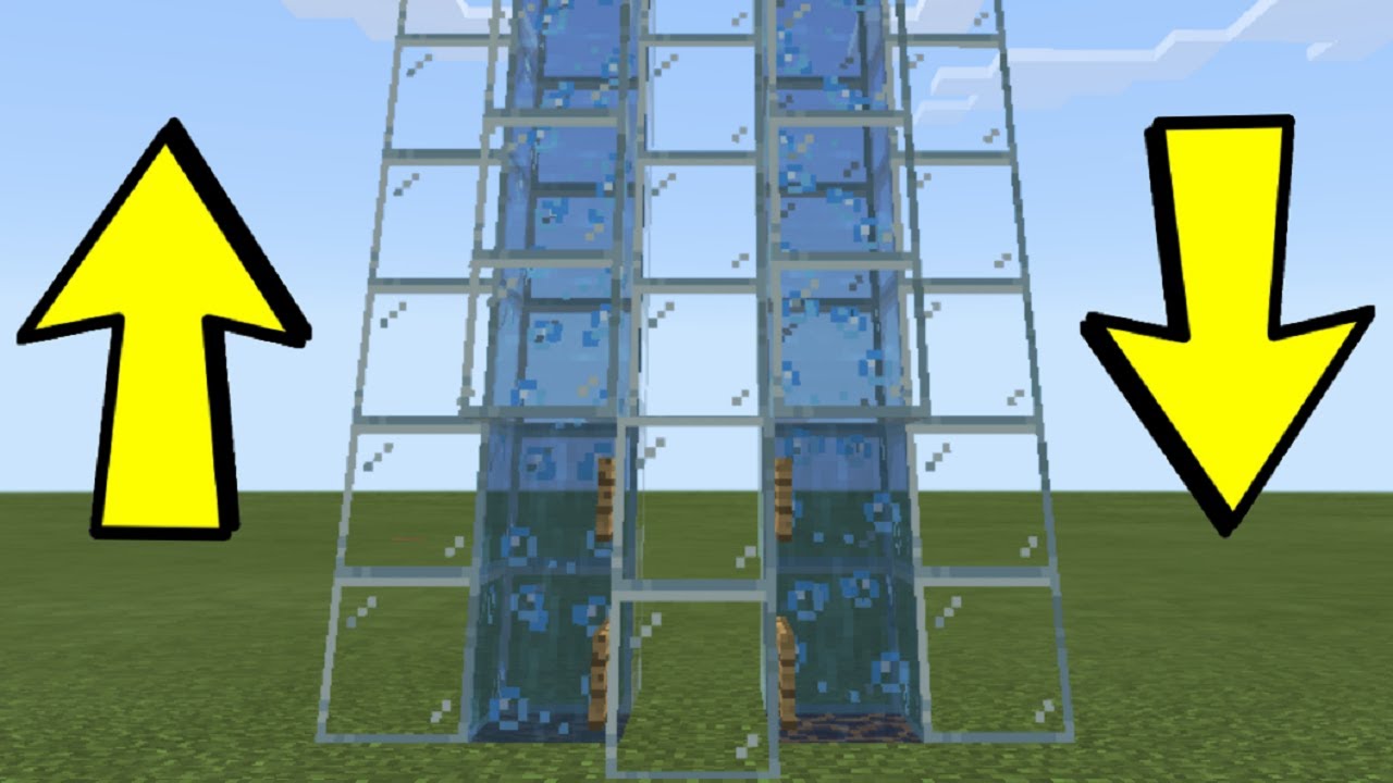 Minecraft &mdash; как сделать водяной лифт!