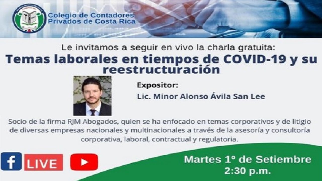 Charla: ¨𝐓𝐄𝐌𝐀𝐒 𝐋𝐀𝐁𝐎𝐑𝐀𝐋𝐄𝐒 𝐄𝐍 𝐓𝐈𝐄𝐌𝐏𝐎𝐒 𝐃𝐄 𝐂𝐎𝐕𝐈𝐃-𝟏𝟗