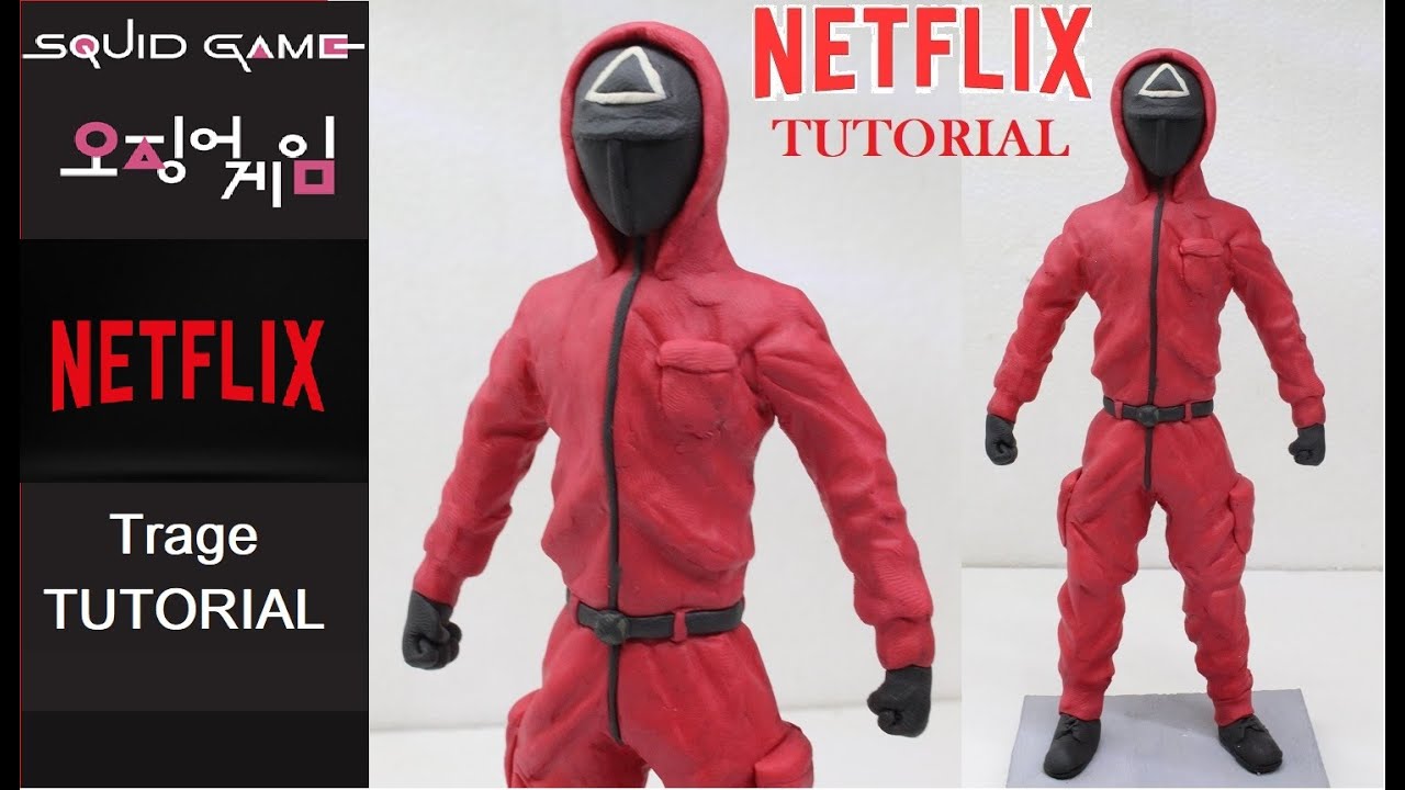 EL JUEGO DEL CALAMAR / Como hacer el traje del juego del calamar TUTORIAL de Plastilina