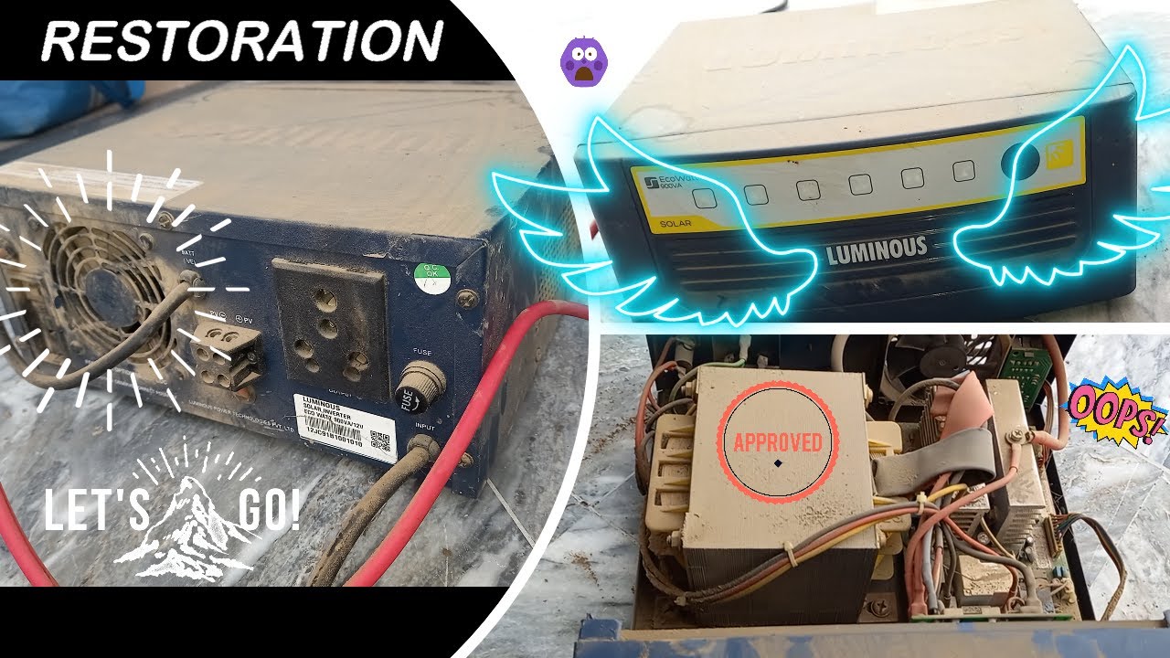 Restoration of a 1 year old Luminous inverter/ups | #restoration  #luminous #ups #inverter #sandeed