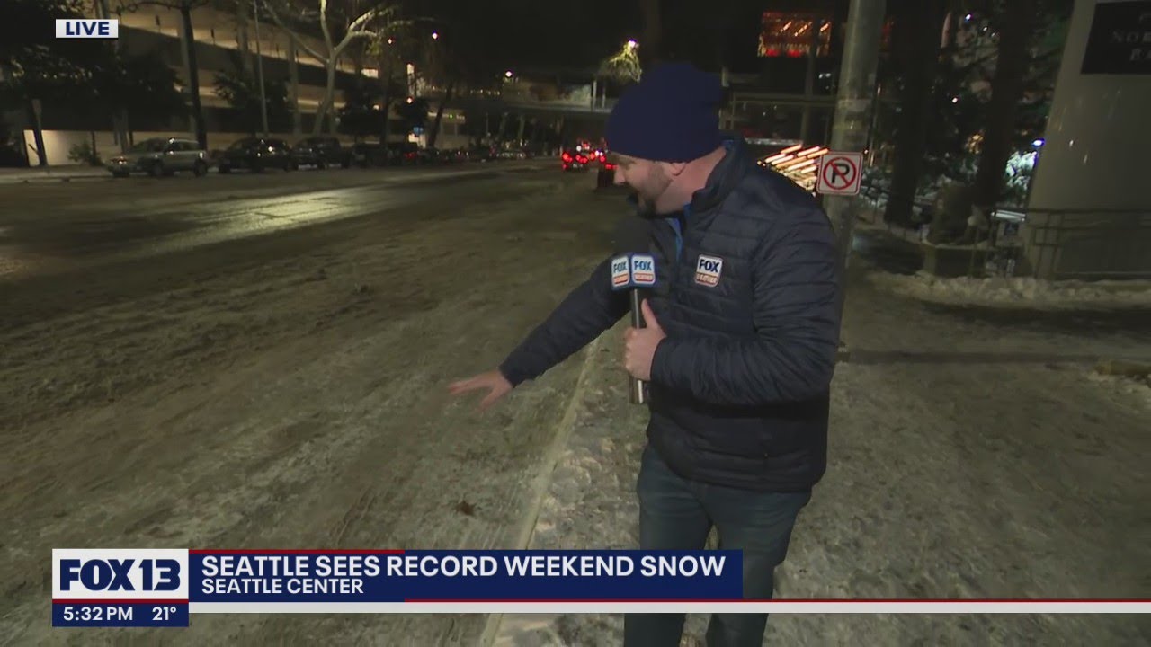 Seattle sees record weekend snow | FOX 13 Seattle