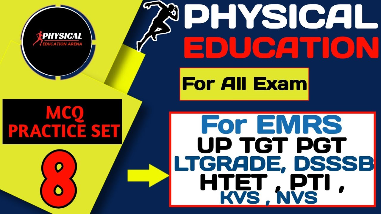 Physical Education Mcq | All Topics Practice Set 1 |#emrs #uptgt #dsssb  #physicaleducation