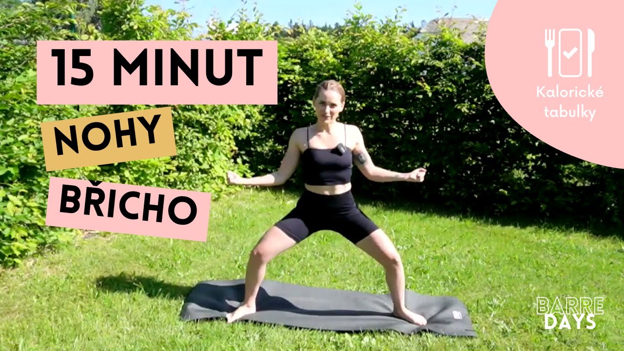 15 minut | štíhlé nohy a břicho | barre cvičení pro Kalorické Tabulky
