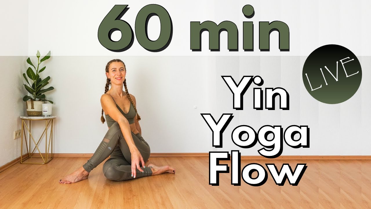 60 MIN LIVE YIN YOGA FLOW | Release Stress & Tension