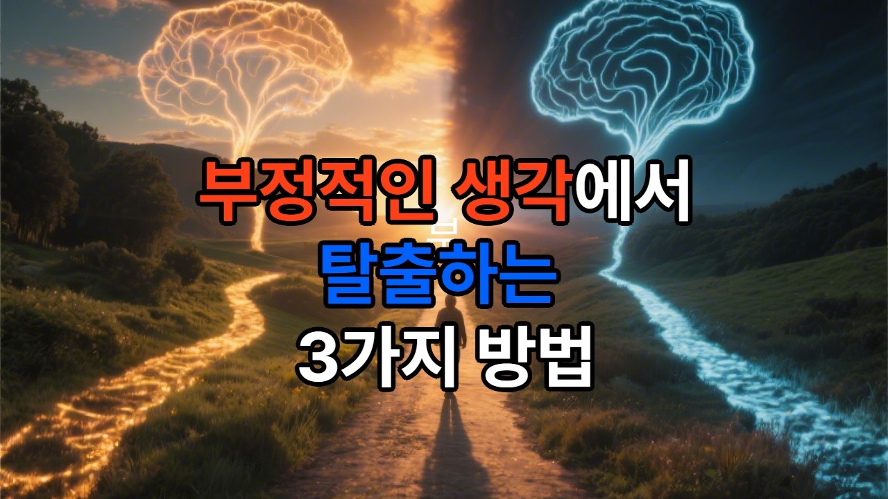 부정적인 생각에서 탈출하는 3가지 방법