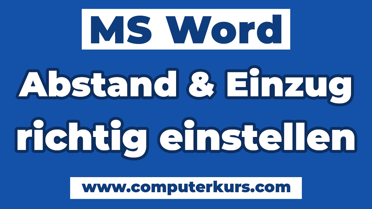 📏 Word: Abstand & Einzug einstellen – So formatierst du deine Absätze richtig!