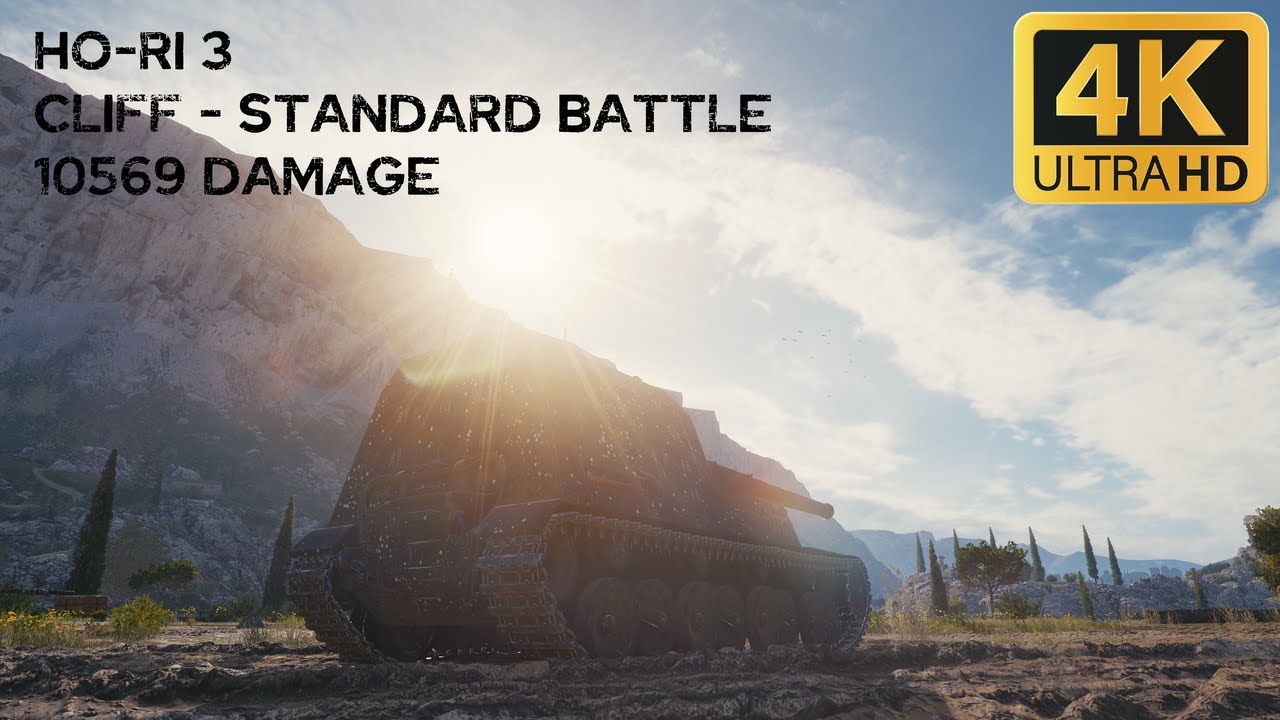 Ho-Ri 3 10,6k damage 3 frags on Cliff - World of Tanks