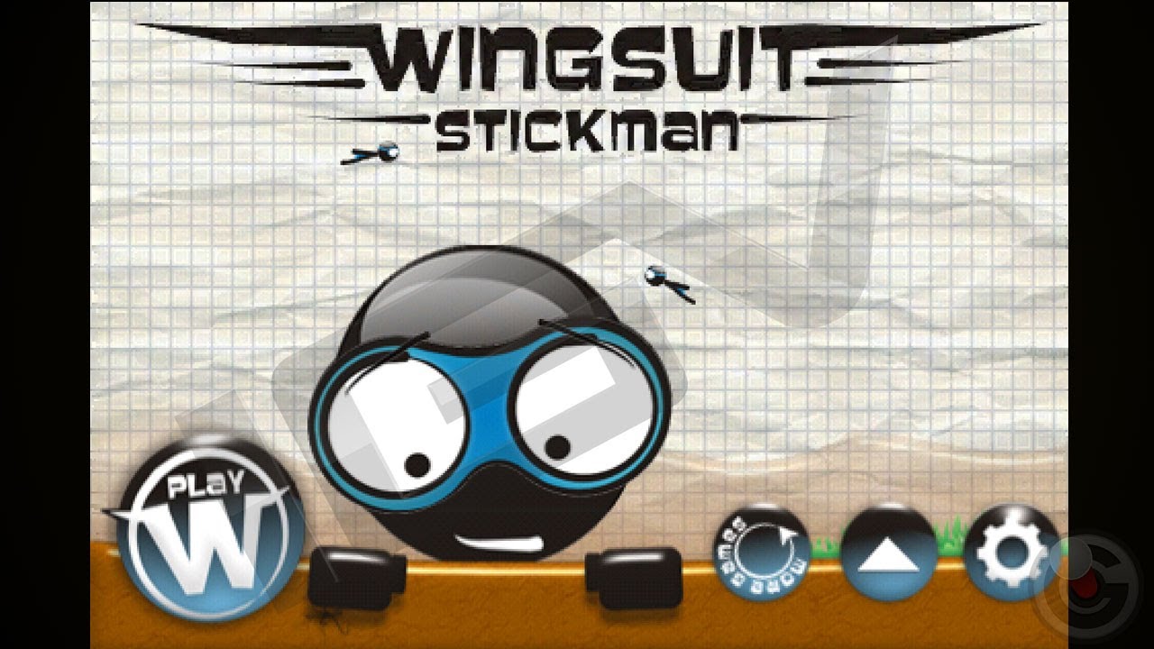 Wingsuit Stickman - iPhone Gameplay Video