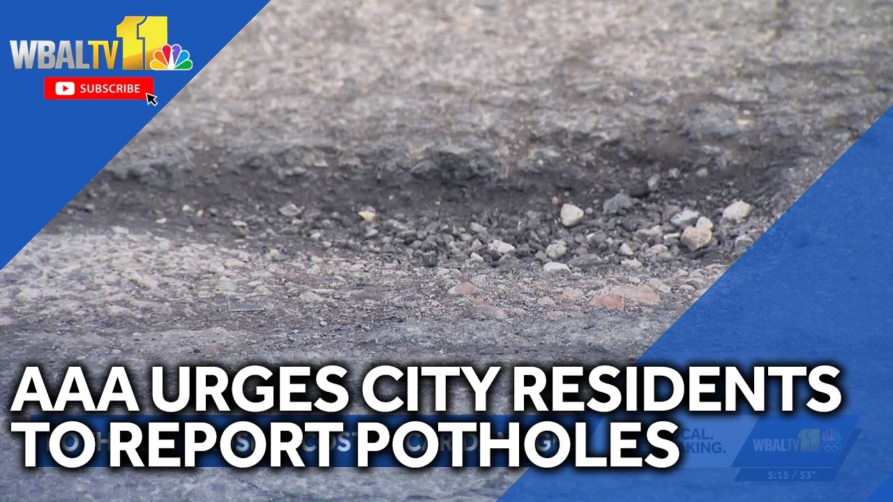 AAA urges Baltimore residents to report potholes