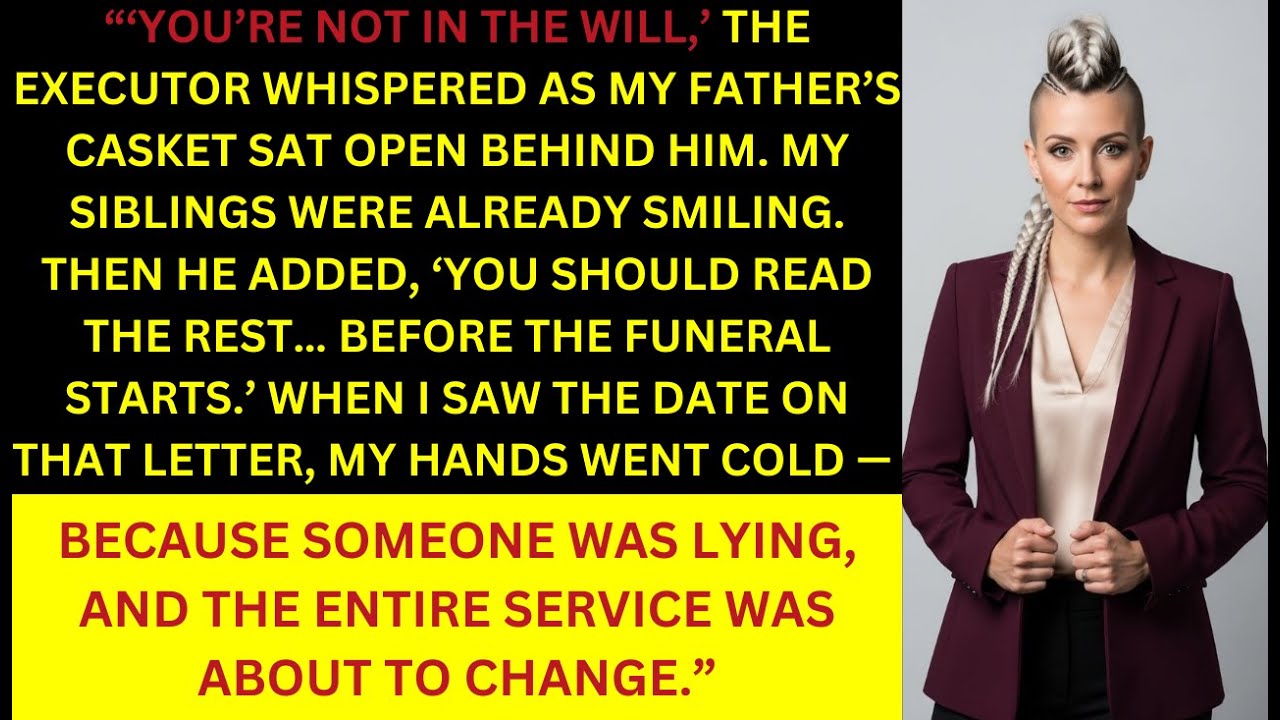 My Father Removed My Name from the Family Will — The Executor's Letter Changed the Funeral