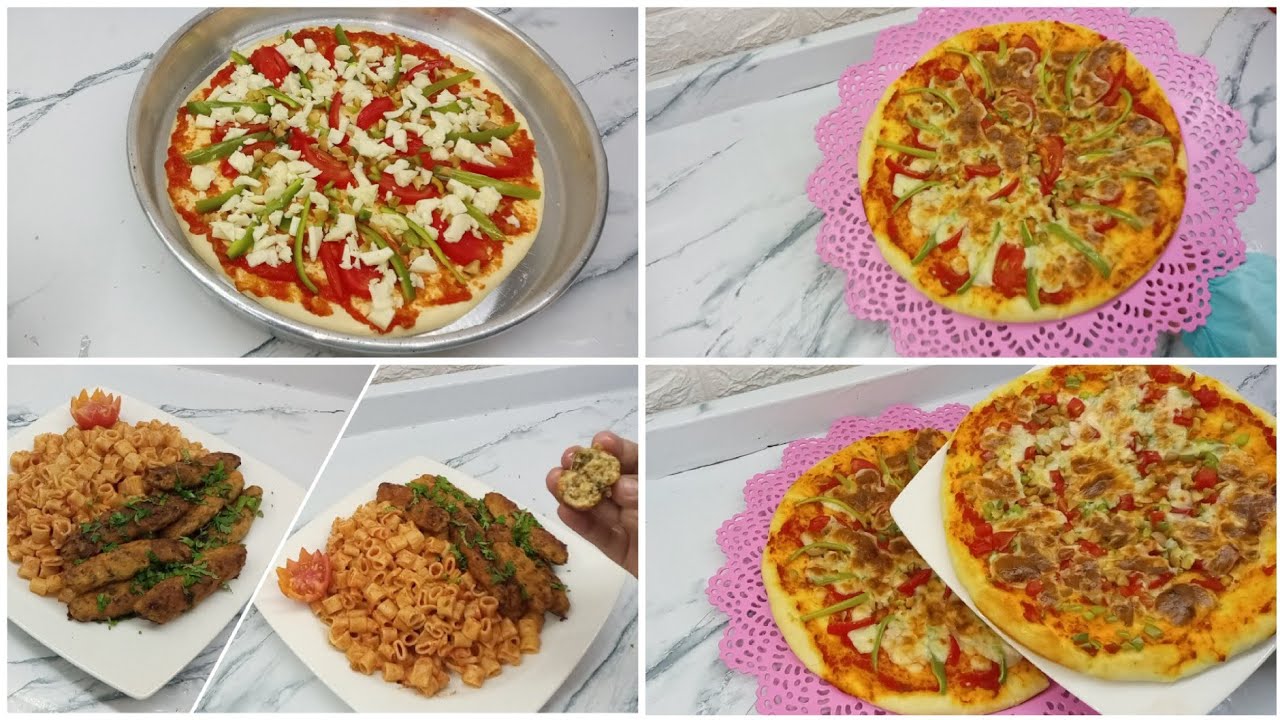 روتين يومي في مطبخي ❗ وطريقة عمل كفته الفراخ مع بيتزا للعشا بعجينه قطنية بدون حشوات زي المحلات