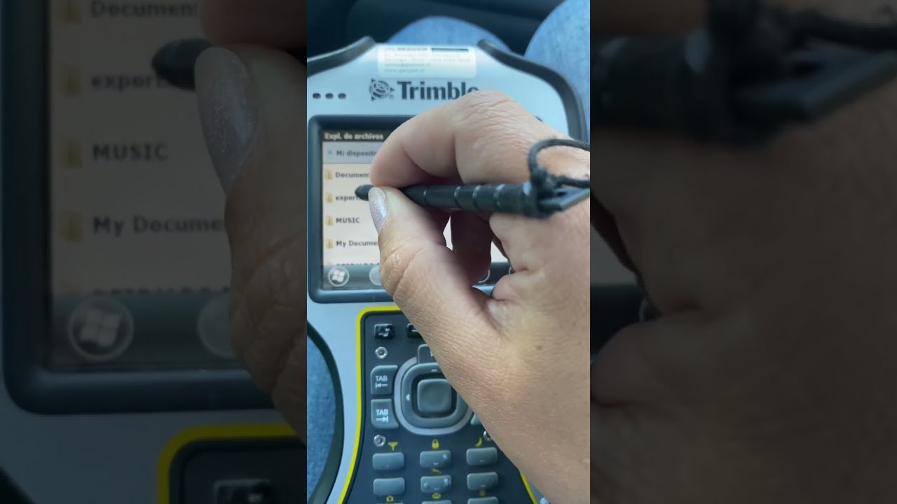 Traspaso de datos vía Bluetooth con teléfono Android desde libreta TSC3 TRIMBLE