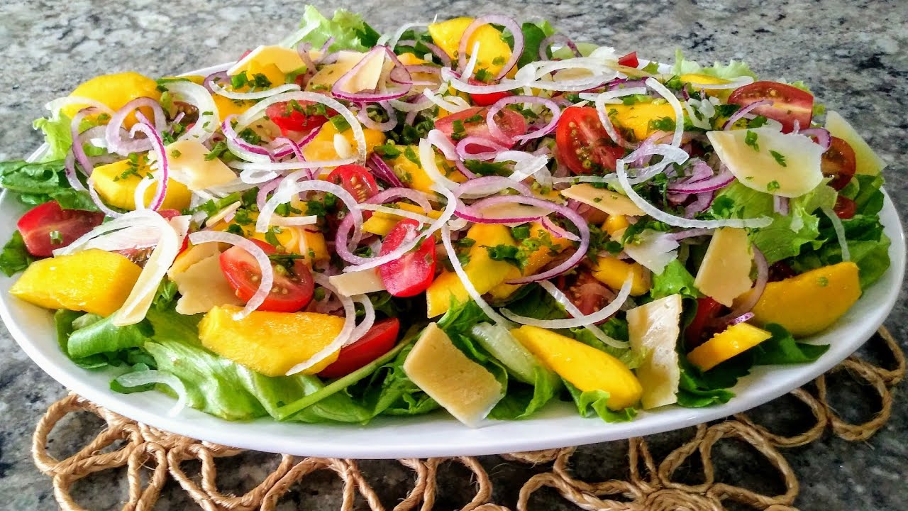 SALADA TROPICAL+MOLHO DELICIOSO/RECEITAS DE NATAL