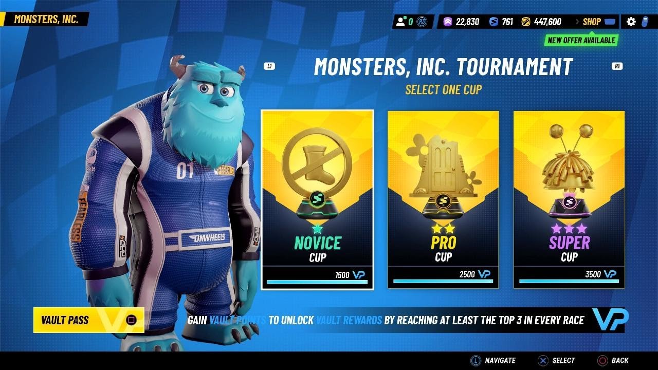SULLEY - MONTERS, INC. TOURNAMENT SUPER CUP - Disney Speedstorm