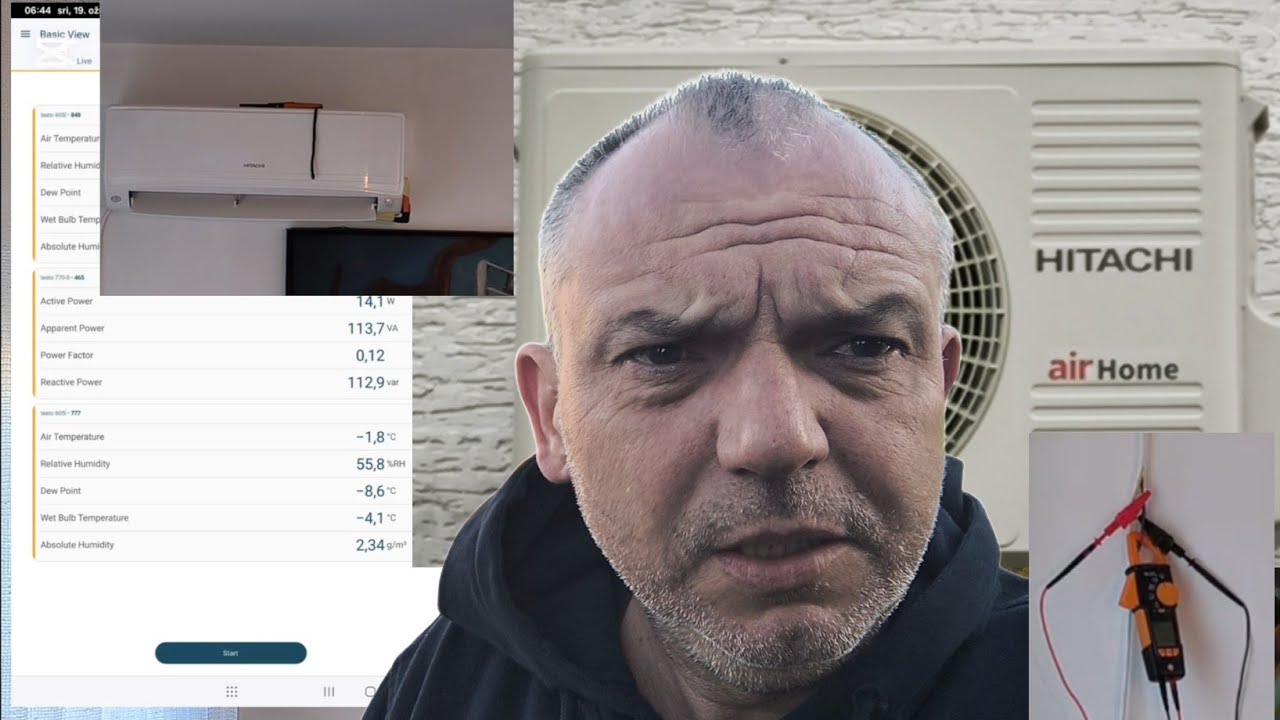 Grijanje na klimu. Hitachi AirHome 600, 6kW. Koliko troši na Max? Zalijetanje invertera i tako.. 🙂