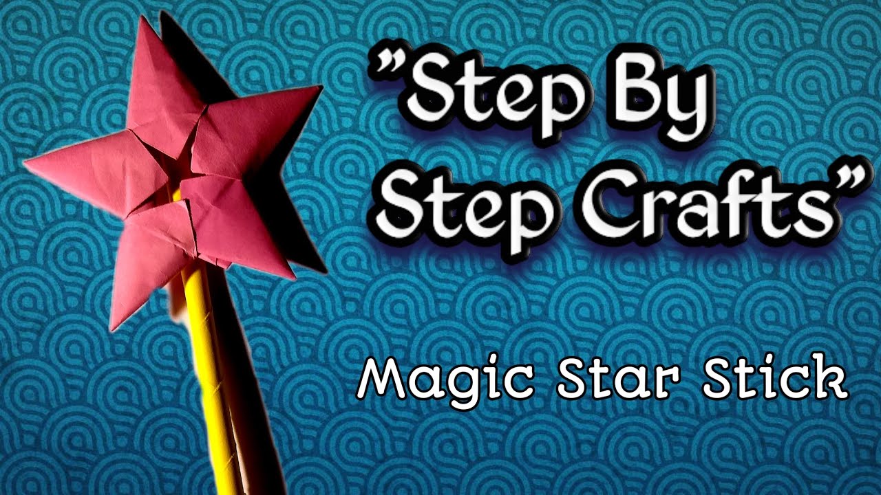 Star Wand || Magic Wand || Magic star stick || Step by step crafts || Easy craft work || star stick