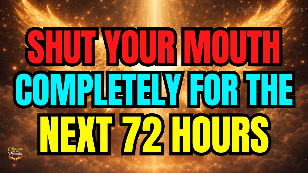 🔴 Chosen Ones: God Gave A Clear Instruction. Shut Your Mouth Completely In The Next 72 Hours ⚠️👀