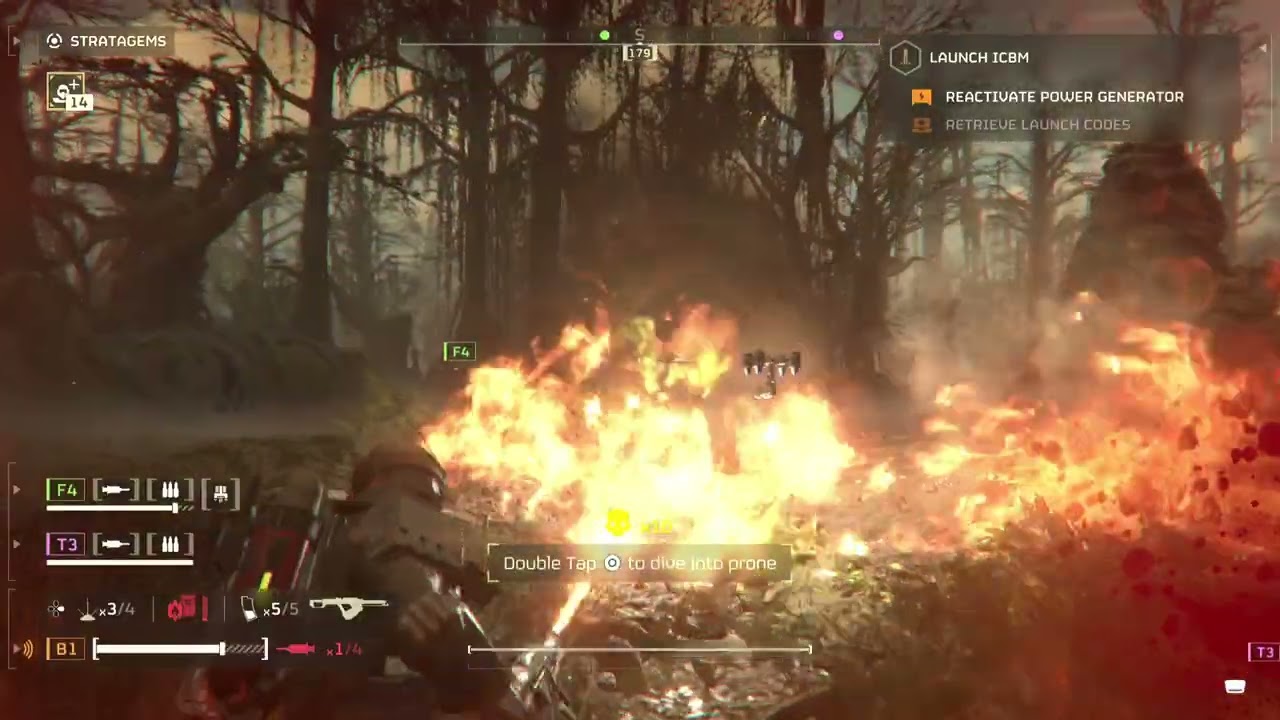 HELLDIVERS 2 PS5/ Bore Rocks Wild fire! All flames In The Woods [ Suicide 7] 