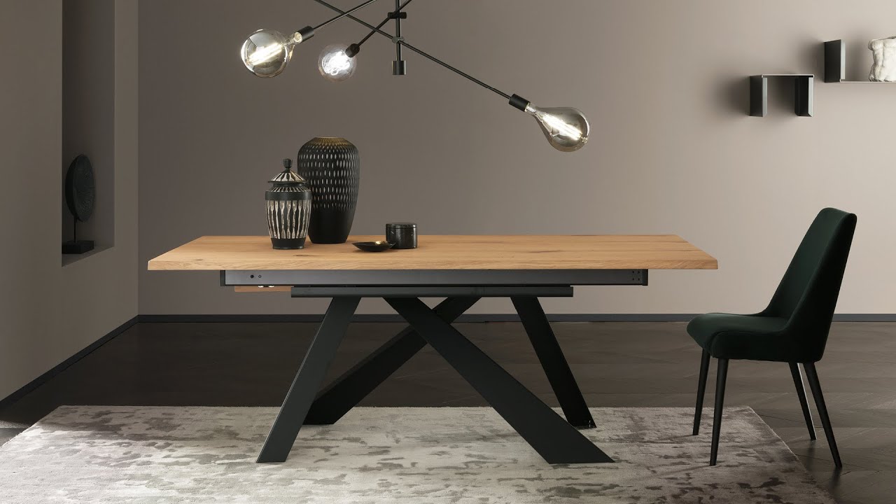 Table de repas extensible METAL