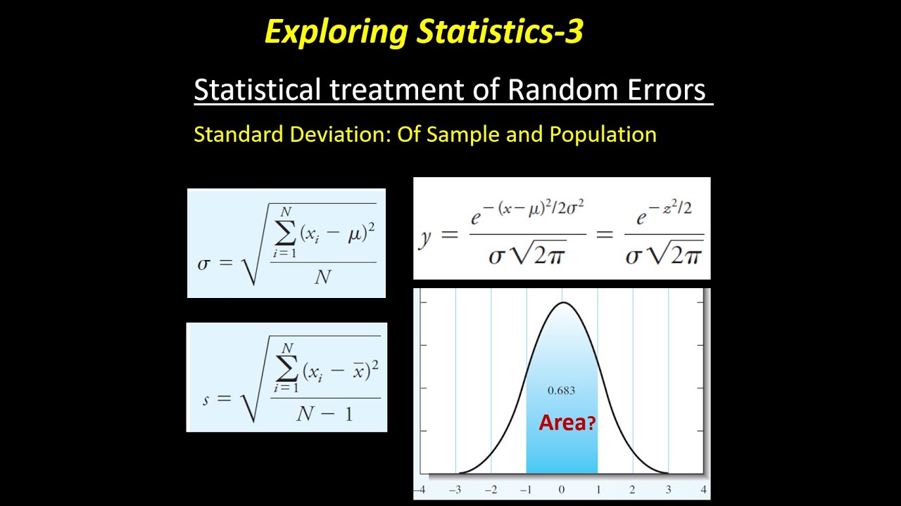 Exploring Statistics for Chemistry-3: Statistical Treatment of Random Errors
