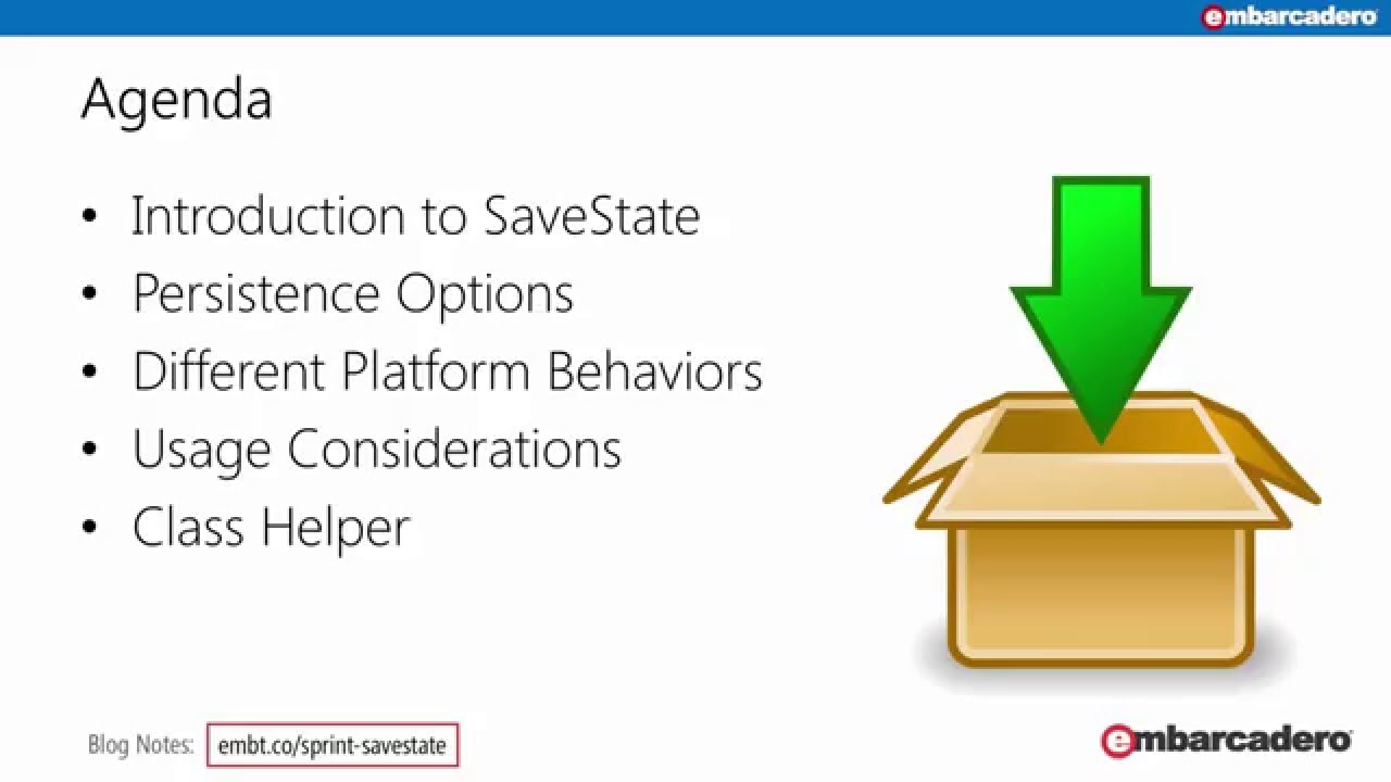Delphi Skill Sprint - SaveState with FireMonkey - Jim McKeeth