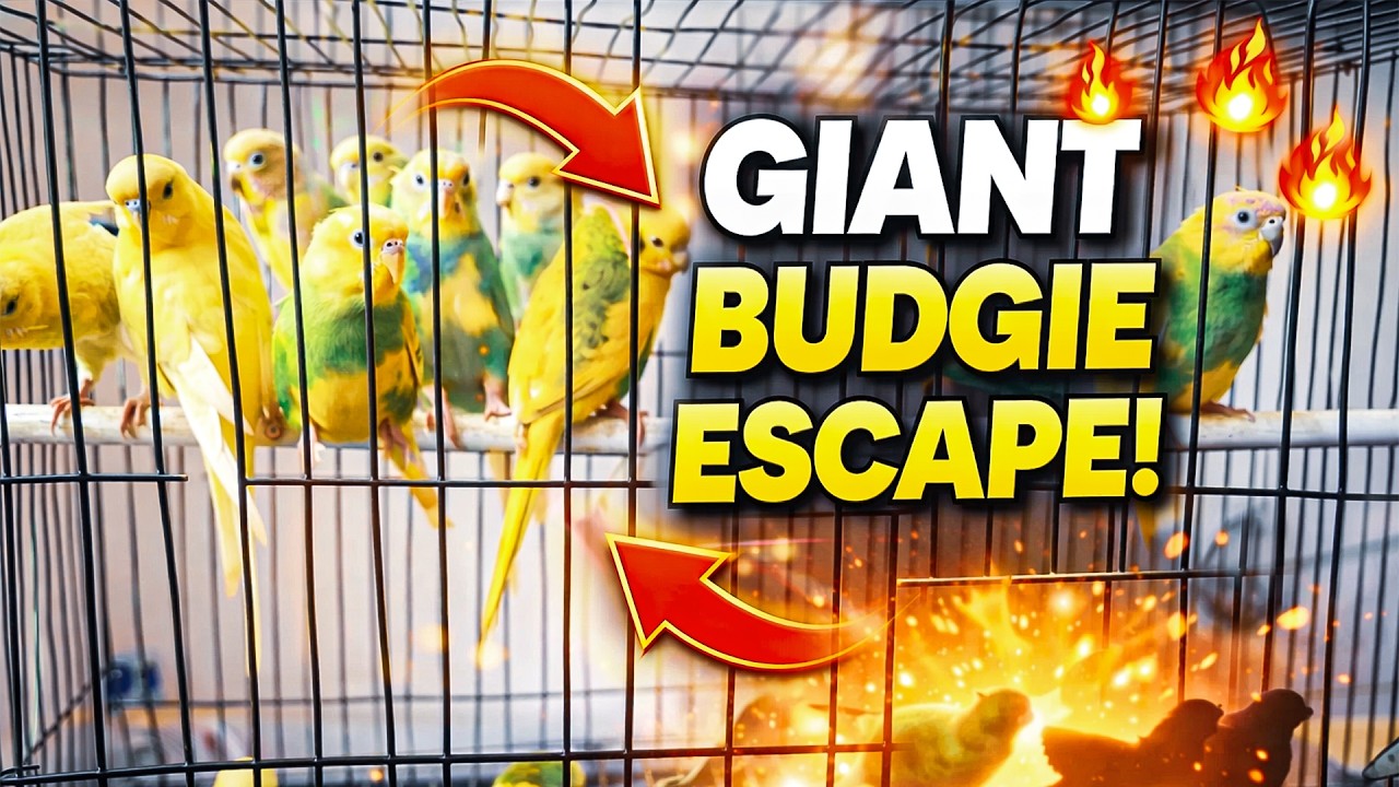 GIANT Budgie Escape 😱 | Full Cage Budgies Go Crazy!