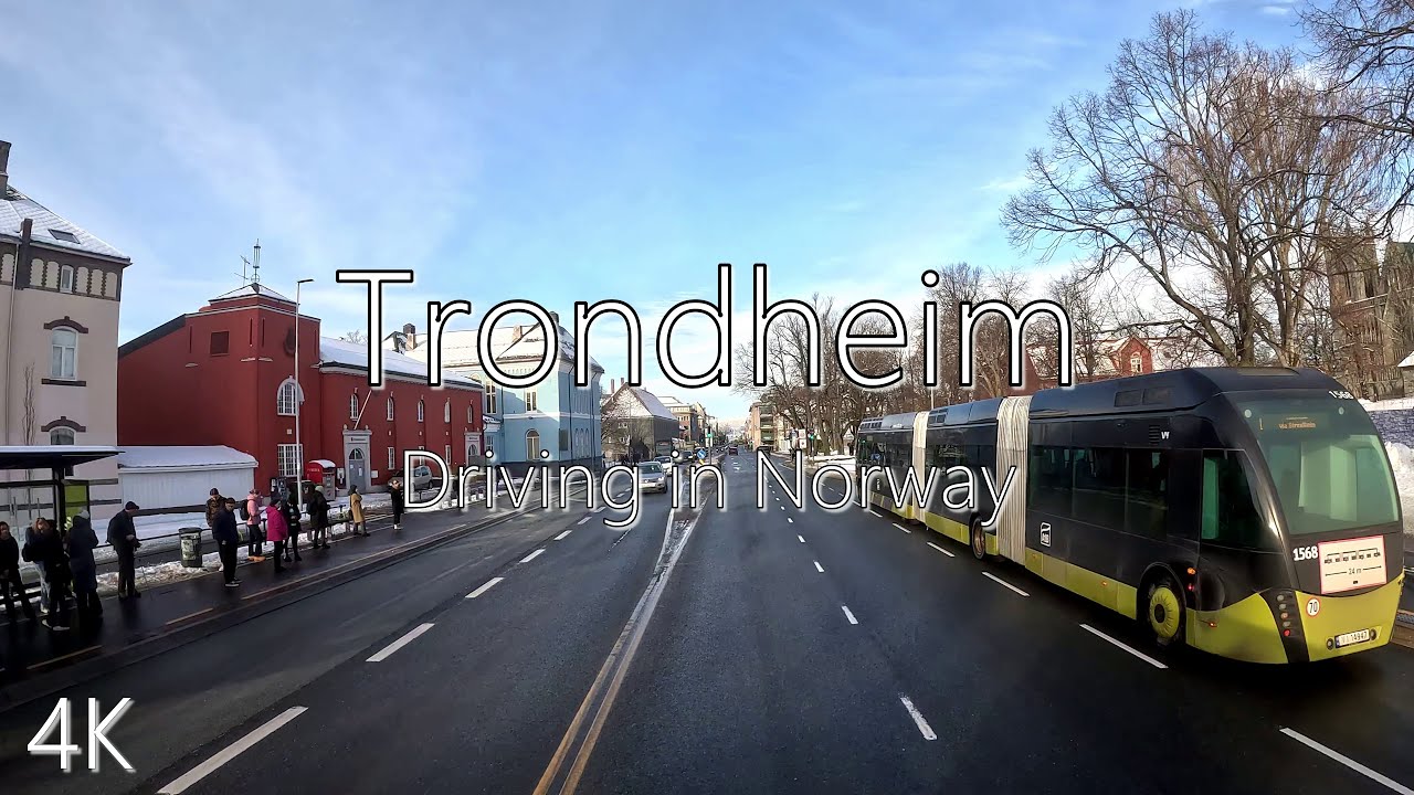 Driving in Trondheim | Scenic City Drive in 4K 🇳🇴 | Norway