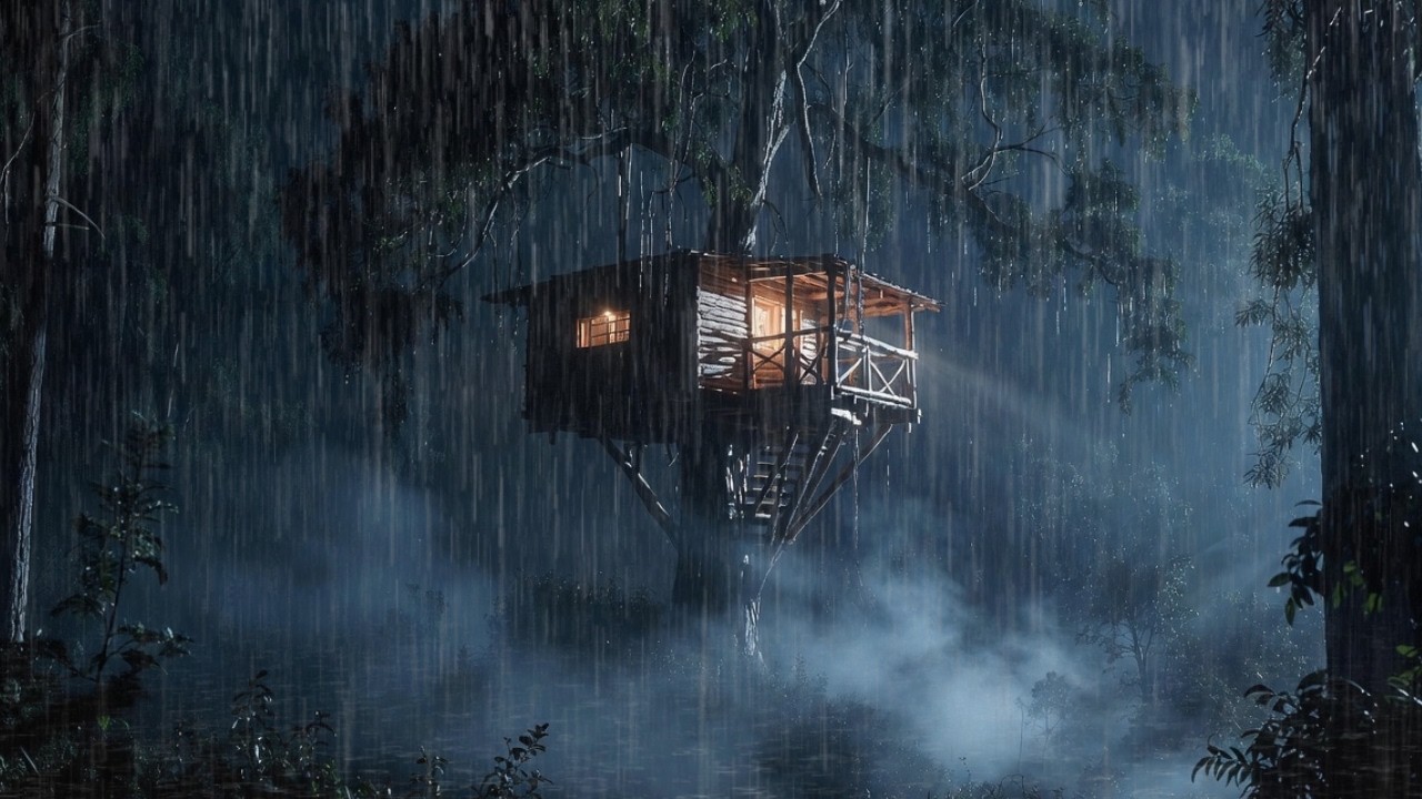 🔴 Heavy Rain & Thunderstorm Night LIVE 24/7 ⛈️ Sleep Sounds