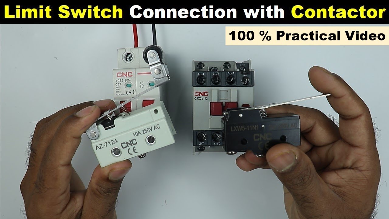 Series Connection of Limit Switch with Contactor | electrical wiring guide by@TheElectricalGuy