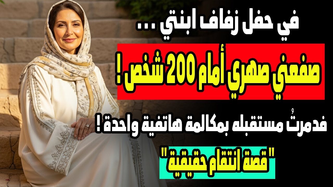 أهانني صهري وصفعني أمام 200 شخص في عرس ابنتي... فدمرته بسرٍّ عمره 25 عامًا!