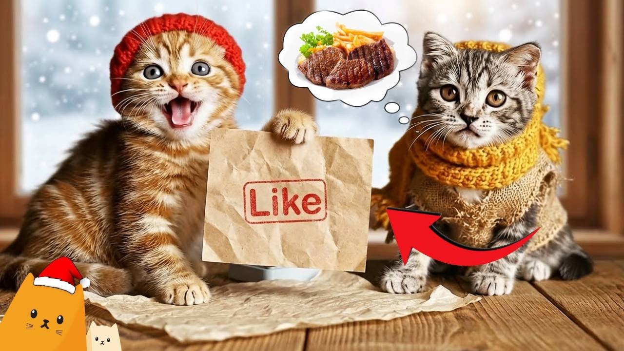 Baby Meow Cooks Food for a Poor Street Kitten❄️ | Cute & Heartwarming Story for Kids
