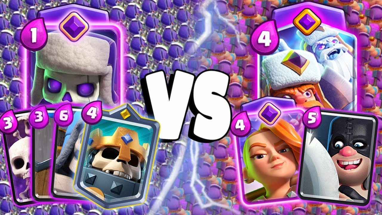 EVOLVED SKELETONS TEAM Vs EVOLVED AXE TEAM | Clash Royale Challenge