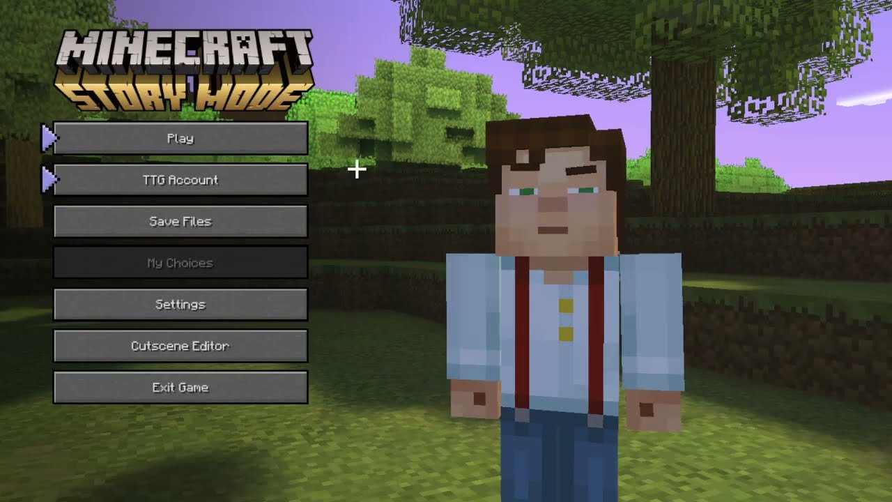 Custom Main Menu (Test) - Minecraft: Story Mode Modded