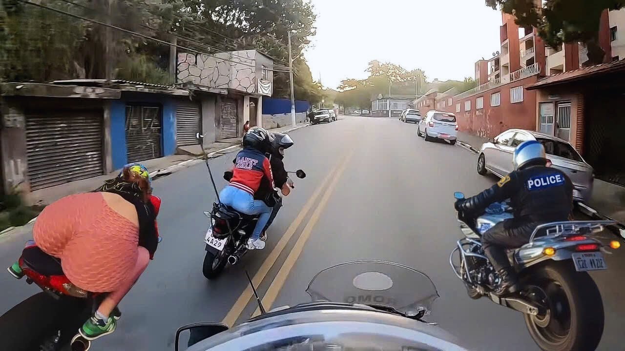 The MOST High-Speed Brazilian police chase Caught on Dash Cam