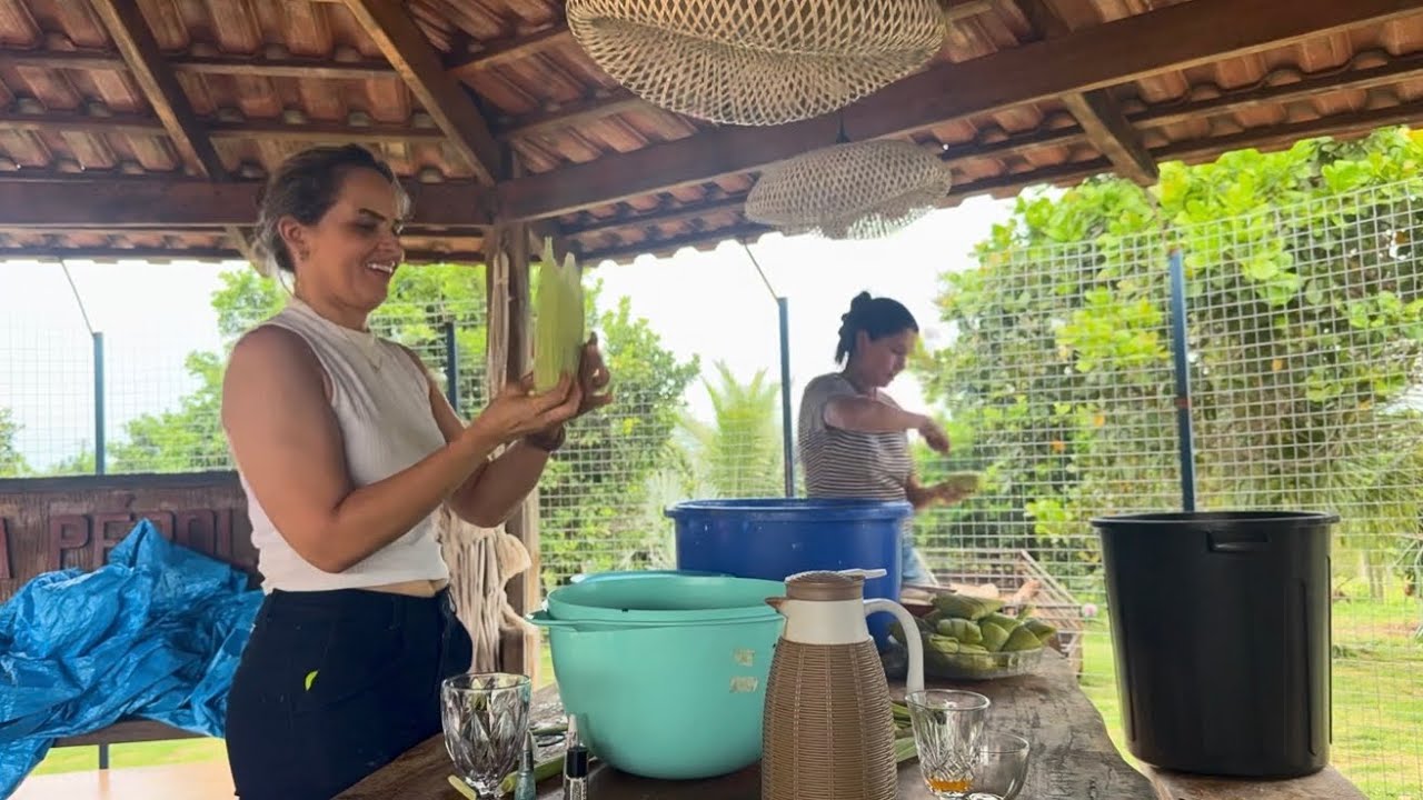 FARTURA na ROÇA | FESTA da PAMONHA 🫔 COMUNHÃO e COMIDA BOA 