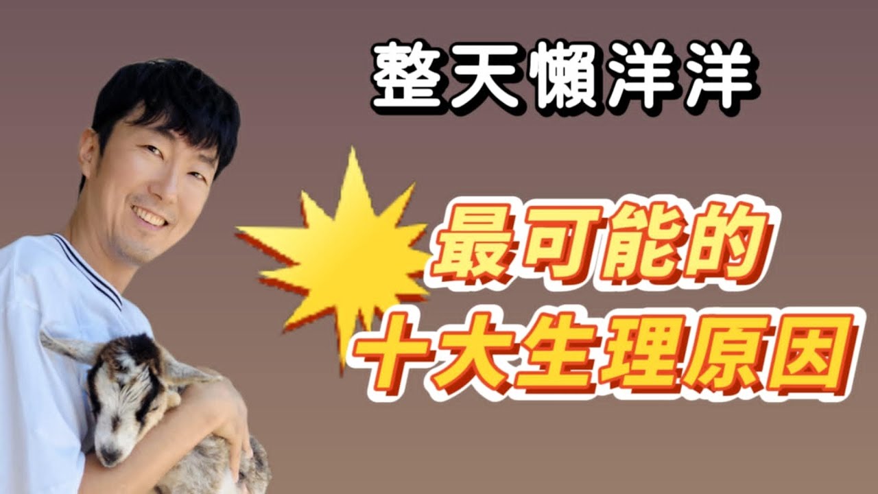 整天【懶洋洋】最可能的十大生理原因 (大排名系列) 上  馬大元醫師/林姿吟職能治療師