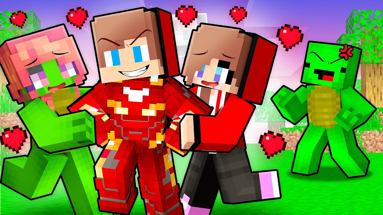 Girls FELL in Love With IRON MAN and MIKEY is JEALOUS - Maizen Minecraft Animation