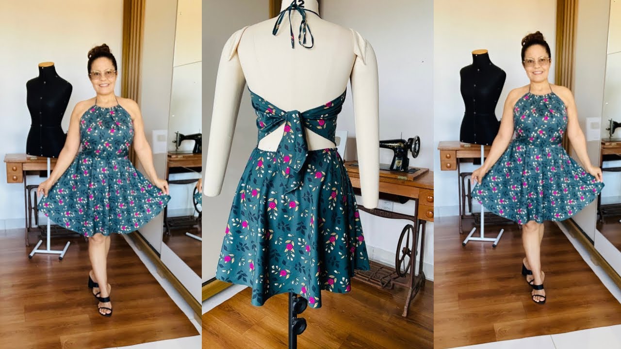 👗 DIY VESTIDO DE VER&Atilde;O F&Aacute;CIL E SEM ENROLA&Ccedil;&Atilde;O