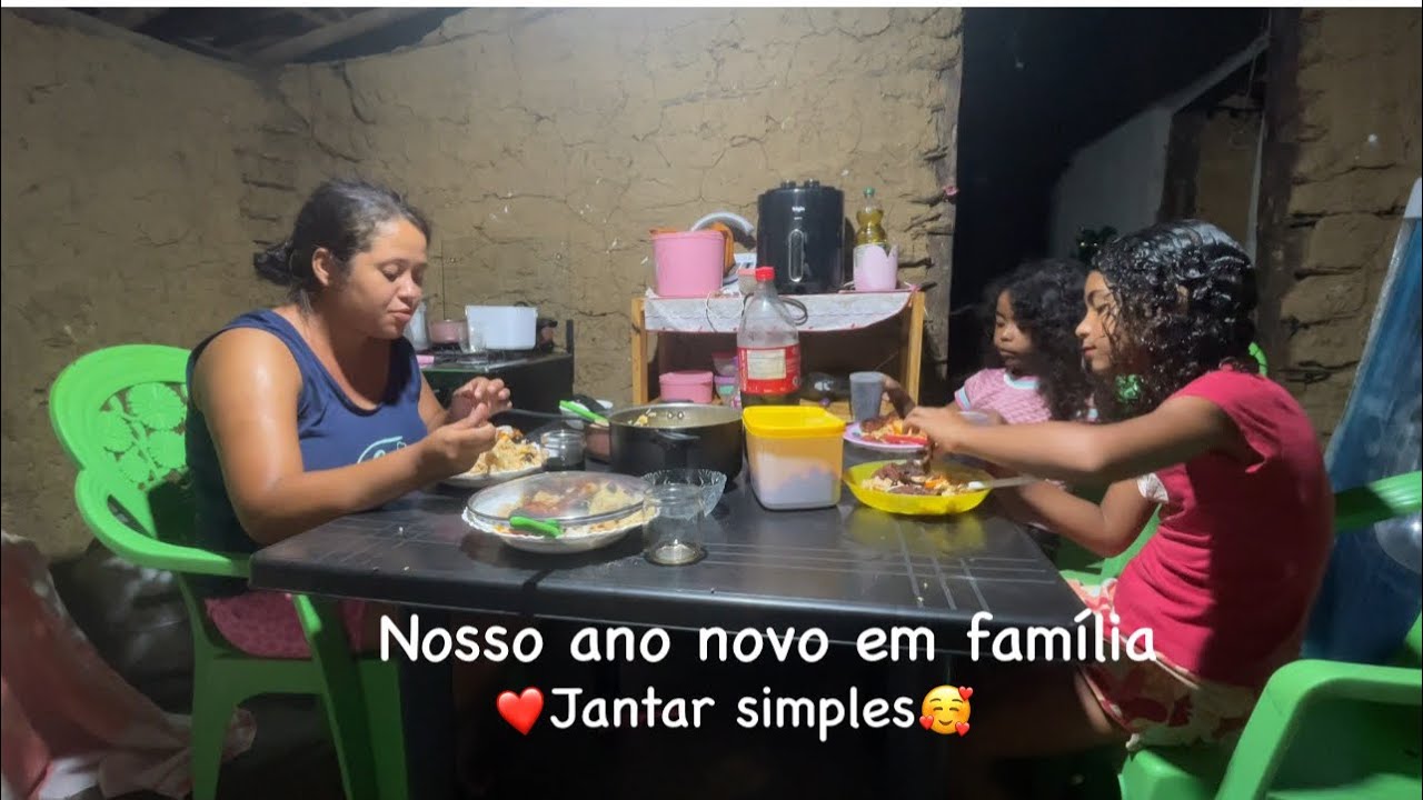 Venha passar o ano novo🥂com a gente😊fiz um jantar maravilhoso❤️tudo simples mas com muito amor 🫶🏾