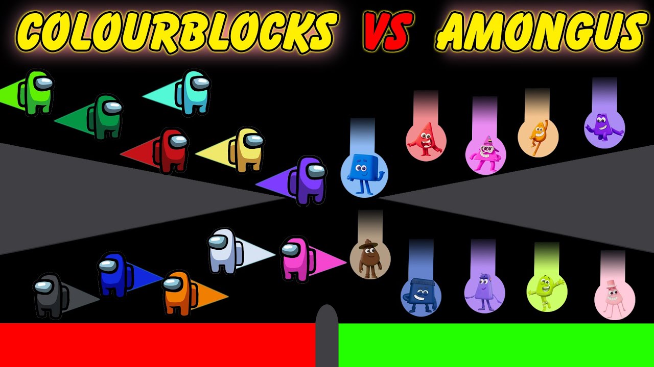 COLOURBLOCKS против AMONGUS | Гонка за мрамором в Альгоду — кто победит?