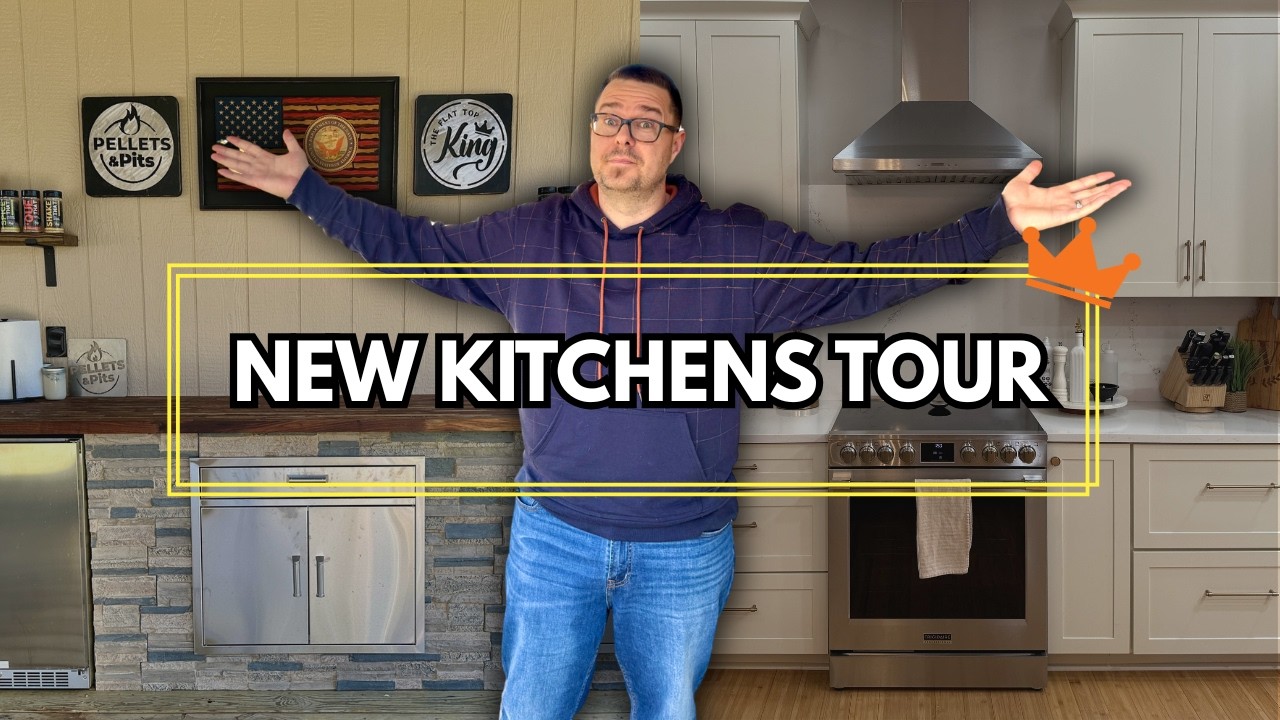 New Indoor and Outdoor Kitchen Tour - Behind the Scenes!