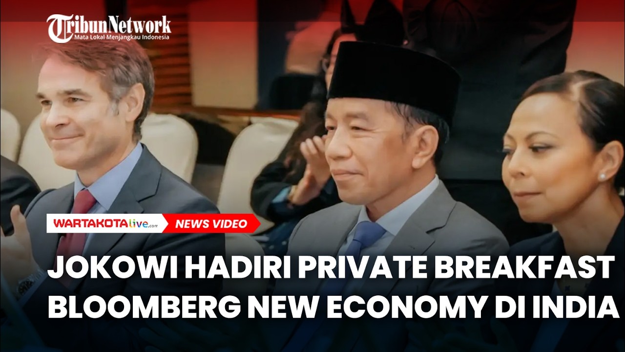 Jokowi Hadiri Private Breakfast Bloomberg New Economy di India