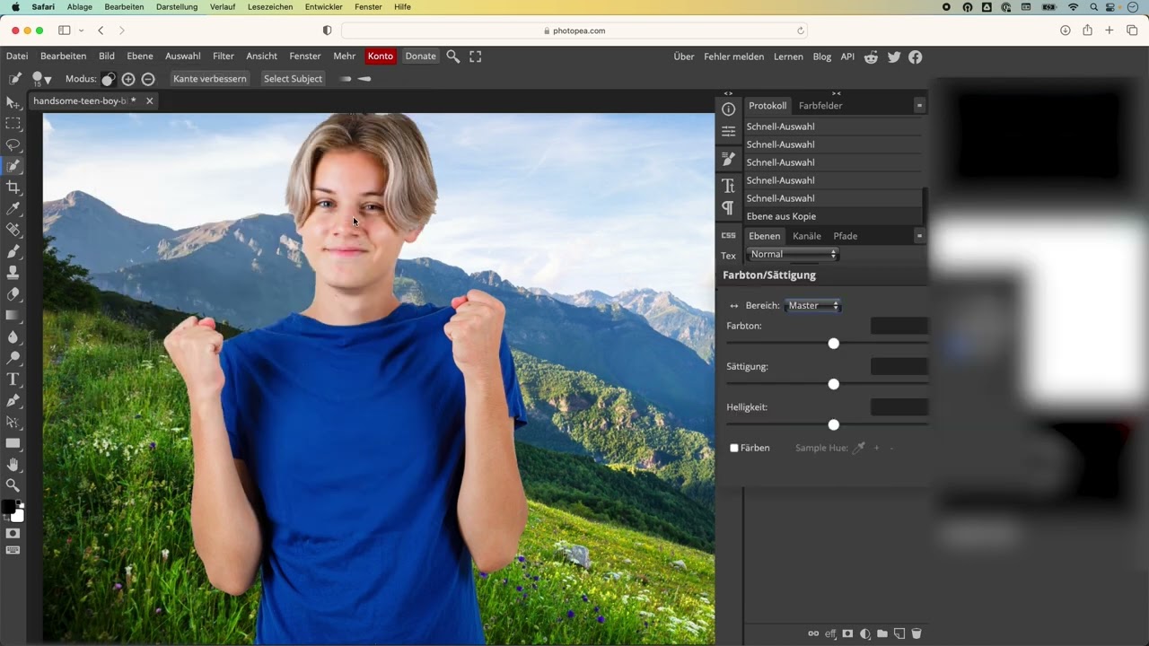 Photopea Tutorial auf Deutsch