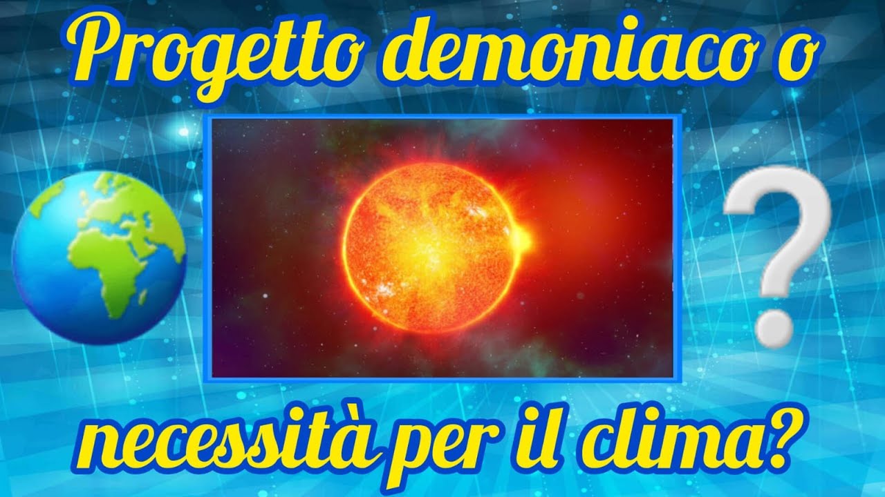 Il progetto di oscurare il Sole